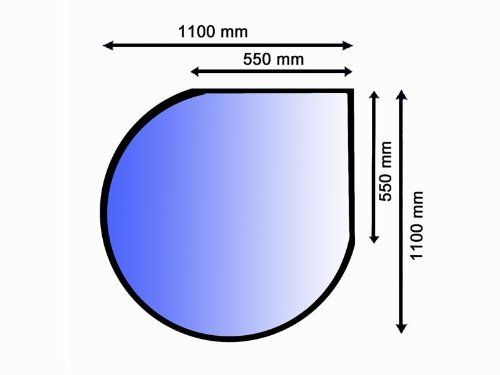 Lienbacher 21.02.884.2 sklo pod kamna, 8 mm