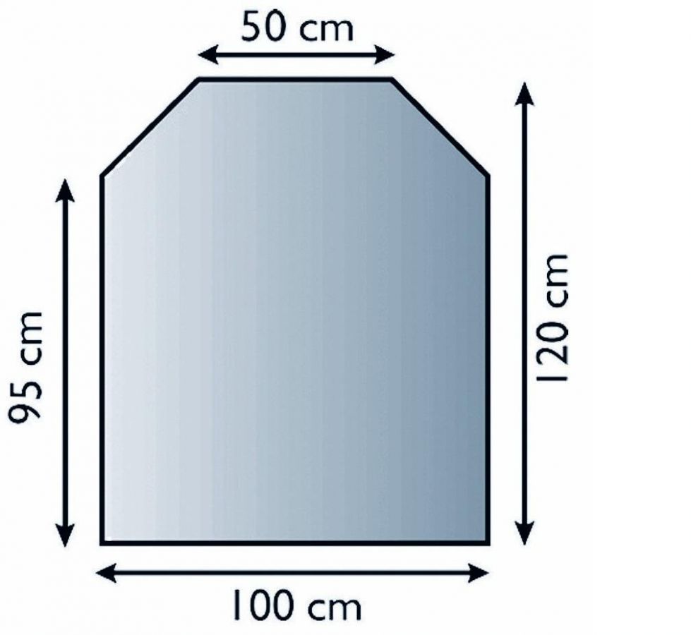 Lienbacher 21.02.889.2 sklo pod kamna, 8 mm