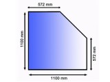 Lienbacher 21.02.982.2 sklo pod kamna, 8 mm