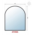 KRATKI sklo pod kamna Athina 1000x900x5mm